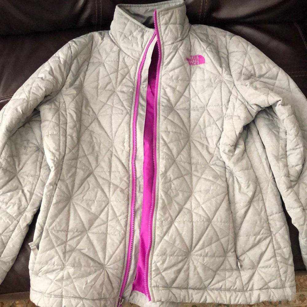 Womans Gray North Face Jacket